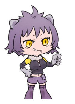 なごやかあいこさん作 ミニキャラぎたいのすがた